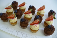 čokoládové a vanilkové minicupcakes II