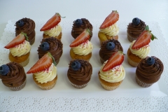 čokoládové a vanilkové minicupcakes IV